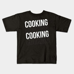 Cooking stacked typography design Kids T-Shirt